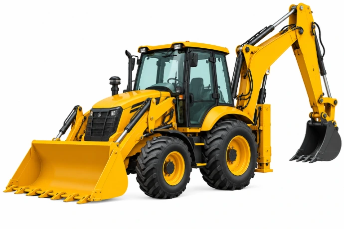 Backhoe loader for construction and excavation work in the UAE